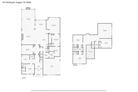 Floorplan - 191 Stirling Dr, Argyle, TX 76226 photo 1 of 1