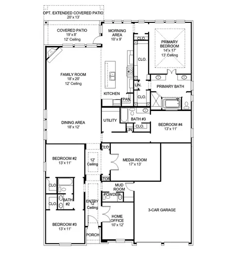 Floorplan - 2704 Delta Downs Way, Celina, TX 75009 photo 1 of 1