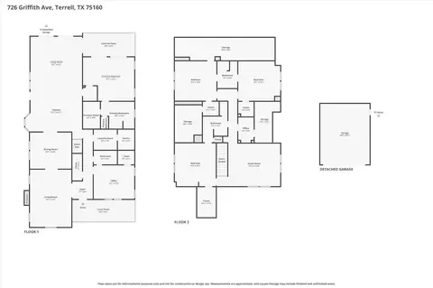 Floorplan - 726 Griffith Ave, Terrell, TX 75160 photo 1 of 1