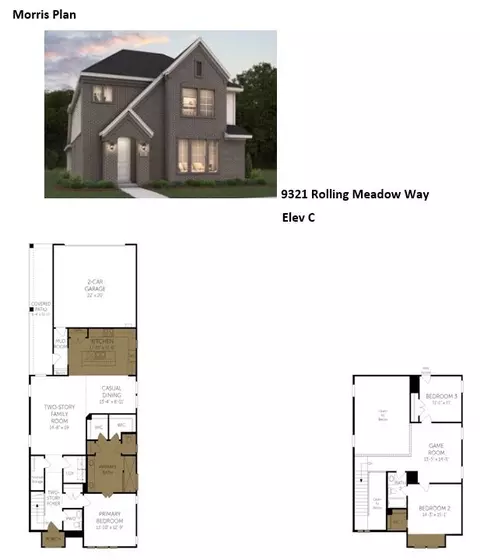 Floorplan - 9321 Rolling Meadow Way, Denton, TX 76207 photo 1 of 1