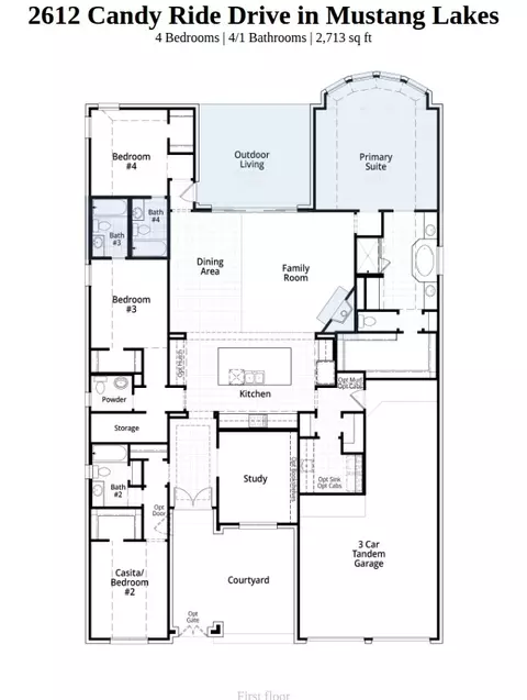 Floorplan - 2612 Candy Ride Dr, Celina, TX 75009 photo 1 of 1