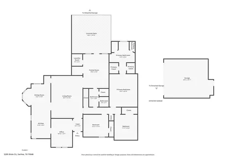 Floorplan - 5205 Dixie Cir, Sachse, TX 75048 photo 1 of 1
