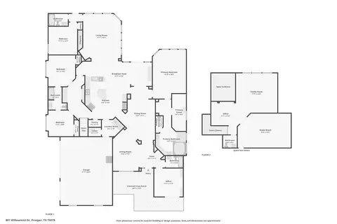 Floorplan - 801 Willowmist Dr, Prosper, TX 75078 photo 1 of 1