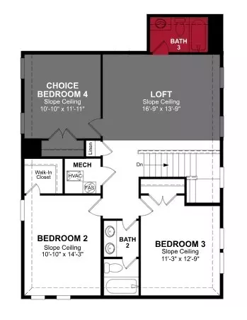 Floorplan - 406 Bluestem Dr, Euless, TX 76039 photo 2 of 2