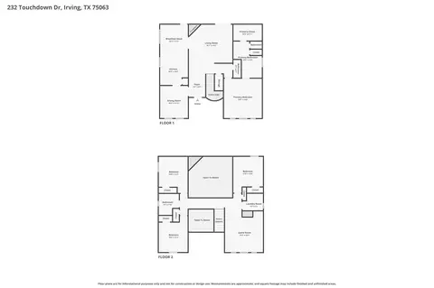 Floorplan - 232 Touchdown Dr, Irving, TX 75063 photo 1 of 1