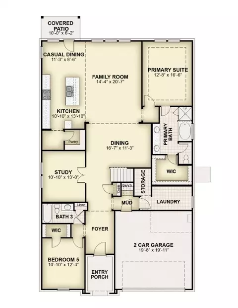 Floorplan - 2906 Hanscom St, Forney, TX 75126 photo 1 of 2