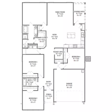 Floorplan - 3117 Hawkview Dr, Cleburne, TX 76031 photo 1 of 1