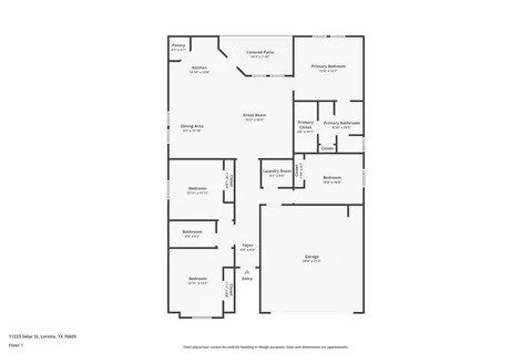 Floorplan - 11233 Solar St, Lorena, TX 76655 photo 1 of 1