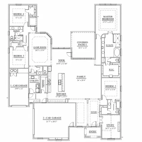 Floorplan - 1620 Cattle Dr, Prosper, TX 75078 photo 1 of 1