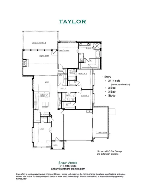 Floorplan - 1069 Monaco, Springtown, TX 76082 photo 1 of 1