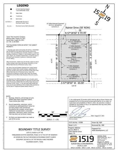 13012 Rainier Dr, Woodway, TX 76712