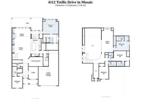 Floorplan - 4112 Trellis Dr, Prosper, TX 75078 photo 1 of 1