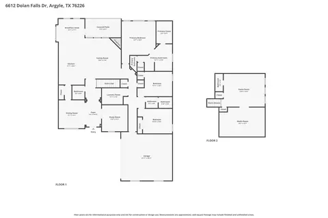 Floorplan - 6612 Dolan Falls Dr, Argyle, TX 76226 photo 1 of 1