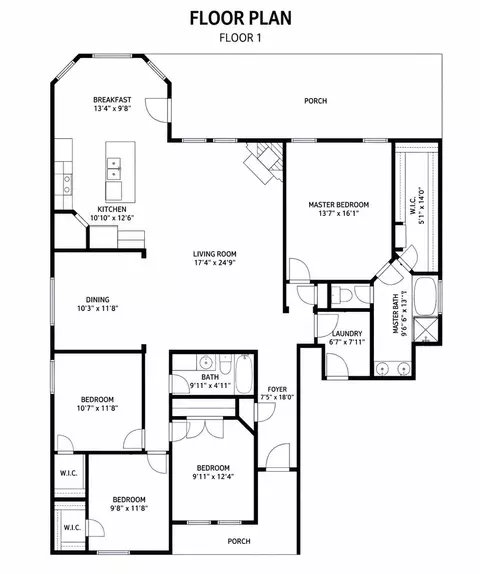 Floorplan - 5521 Wisdom Ct, Waco, TX 76708 photo 1 of 1