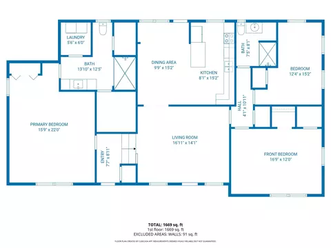 Floorplan - 4214 Valview Dr, Waco, TX 76708 photo 1 of 1