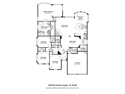 Floorplan - 1509 9th St, Argyle, TX 76226 photo 1 of 1