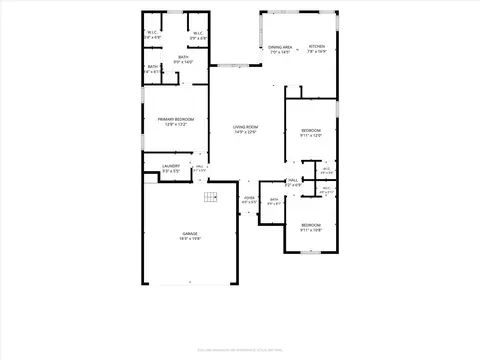 Floorplan - 423 Rose Ave, Cleburne, TX 76033 photo 1 of 1