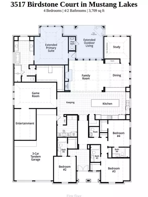 Floorplan - 3517 Birdstone Ct, Celina, TX 75009 photo 1 of 1