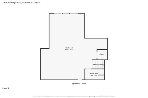 Floorplan - 1001 Willowgate Dr, Prosper, TX 75078 photo 2 of 2