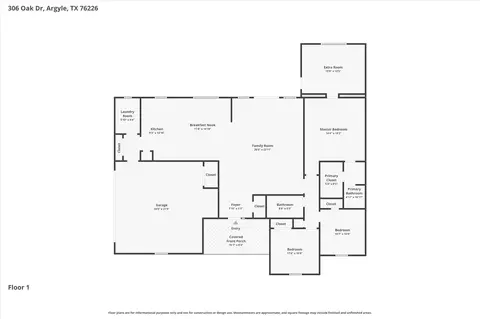 Floorplan - 306 Oak Dr, Argyle, TX 76226 photo 1 of 1