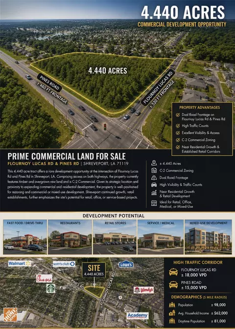 0 0 Flourney Lucas Rd, Shreveport, LA 71129