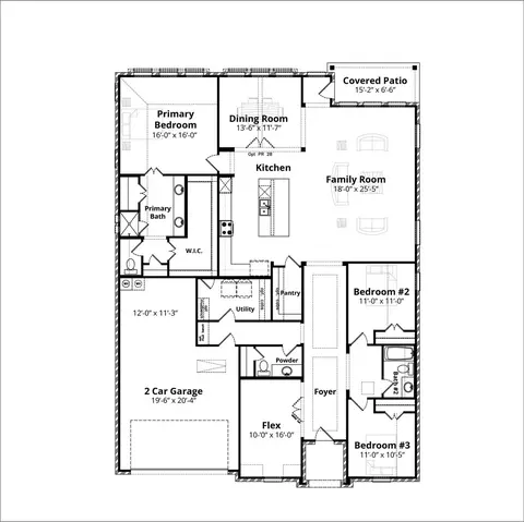 Floorplan - 144 Serenity Dr, Lorena, TX 76655 photo 1 of 1