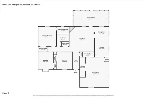 Floorplan - 901 S Old Temple Rd, Lorena, TX 76655 photo 1 of 1