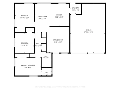 Floorplan - 703 Whitener Rd, Euless, TX 76040 photo 1 of 1