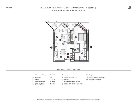Floorplan - 500 Gothic Rd #439, Crested Butte, CO 81225 photo 1 of 1
