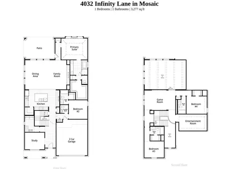 Floorplan - 4032 Infinity Ln, Celina, TX 75078 photo 1 of 1