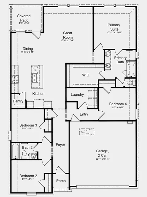 Floorplan - 2645 Glacier Rd, Anna, TX 75409 photo 1 of 1