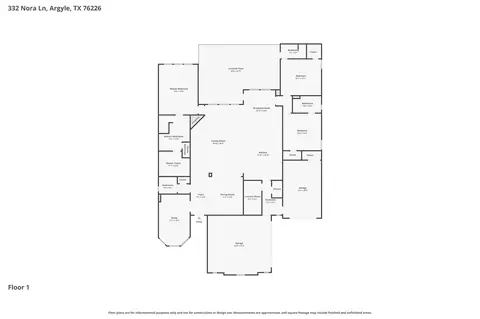 Floorplan - 332 Nora Ln, Argyle, TX 76226 photo 1 of 1