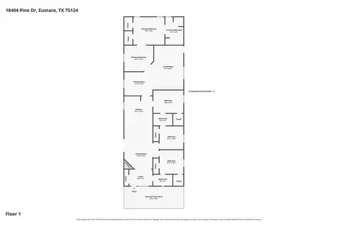 Floorplan - 18404 Pine Dr, Eustace, TX 75124 photo 1 of 2