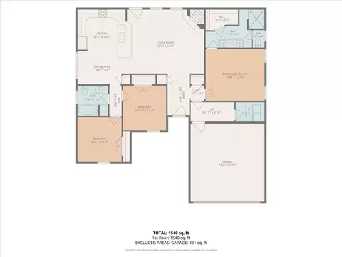 Floorplan - 109 Springleaf Ln, Mabank, TX 75147 photo 2 of 2