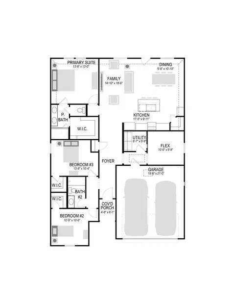 Floorplan - 768 Pescado Way, Haslet, TX 76052 photo 1 of 1