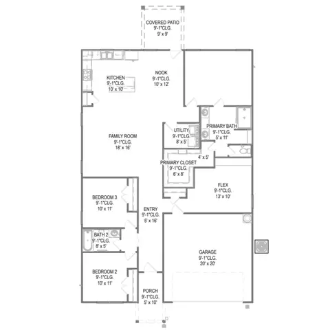 Floorplan - 3112 Hawkview Dr, Cleburne, TX 76031 photo 1 of 1