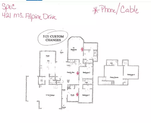 Floorplan - 421 Mcalpine Dr, Springtown, TX 76082 photo 1 of 1