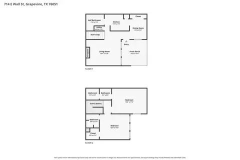 Floorplan - 714 E Wall St #105, Grapevine, TX 76051 photo 1 of 1