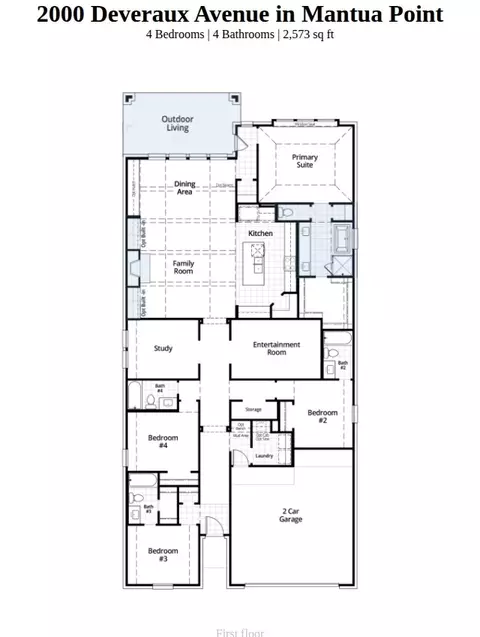 Floorplan - 2000 Deveraux Ave, Van Alstyne, TX 75495 photo 1 of 1