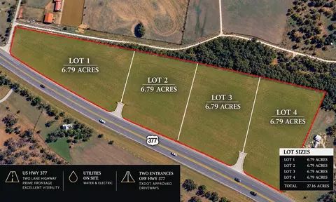 lot2 Tba Us Hwy 377 Hwy, Gordonville, TX 76264