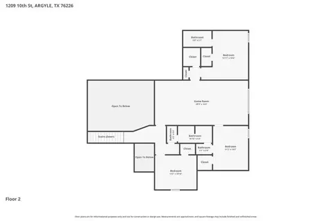 Floorplan - 1209 10th St, Argyle, TX 76226 photo 2 of 2