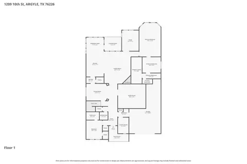 Floorplan - 1209 10th St, Argyle, TX 76226 photo 1 of 2