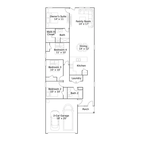 Floorplan - 14130 Lampard St, Pilot Point, TX 76258 photo 1 of 1