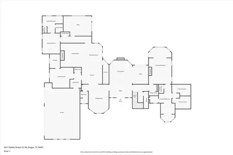 Floorplan - 2011 Pebble Brook Cir, Mcgregor, TX 76657 photo 2 of 3