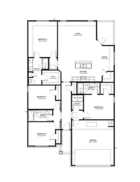 Floorplan - 11317 Patera St, Lorena, TX 76655 photo 1 of 1