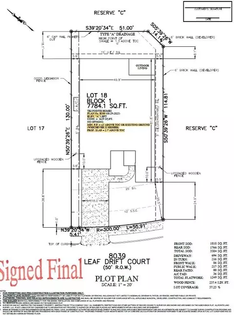 Floorplan - 8039 Leaf Drift Ct, Fulshear, TX 77441 photo 3 of 3
