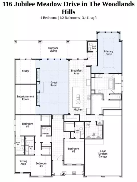 Floorplan - 116 Jubilee Meadow Dr, Willis, TX 77318 photo 1 of 1
