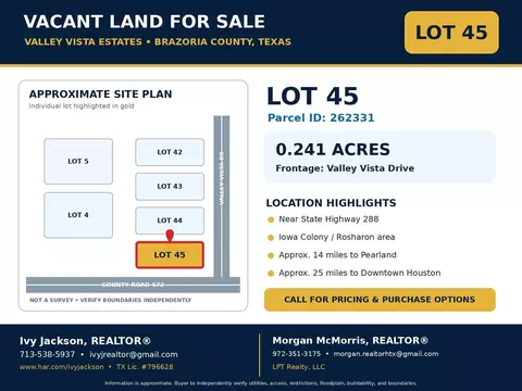 lot45 Green Valley Vis, Rosharon, TX 77584