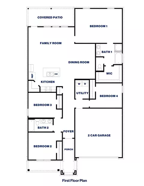 Floorplan - 3743 Streamside Dr, Conroe, TX 77303 photo 1 of 1