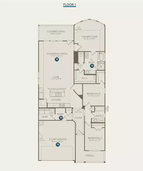 Floorplan - 410 Ruby Ford Dr, Cove, TX 77523 photo 1 of 1